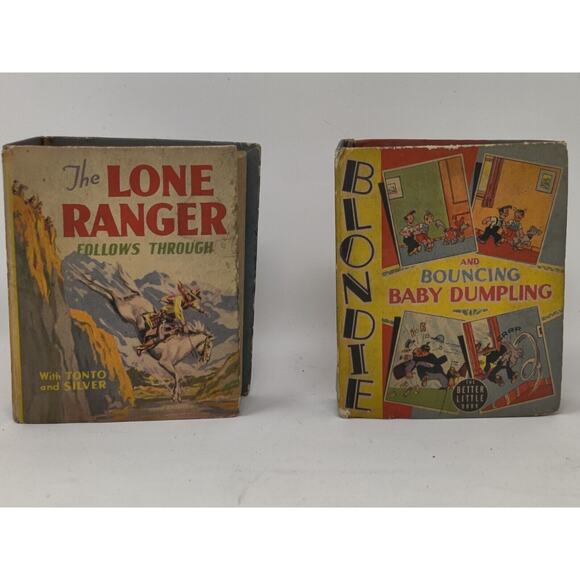 Vintage The Better Little Books Lot The Lone Ranger/Blondie - Picture 1 of 10